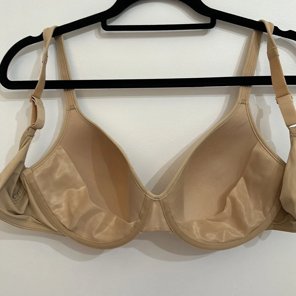 BALI One Smooth U Ultra Light Lace Lift Underwire Tan Nude Bra | Size: 38C - Picture 7 of 9